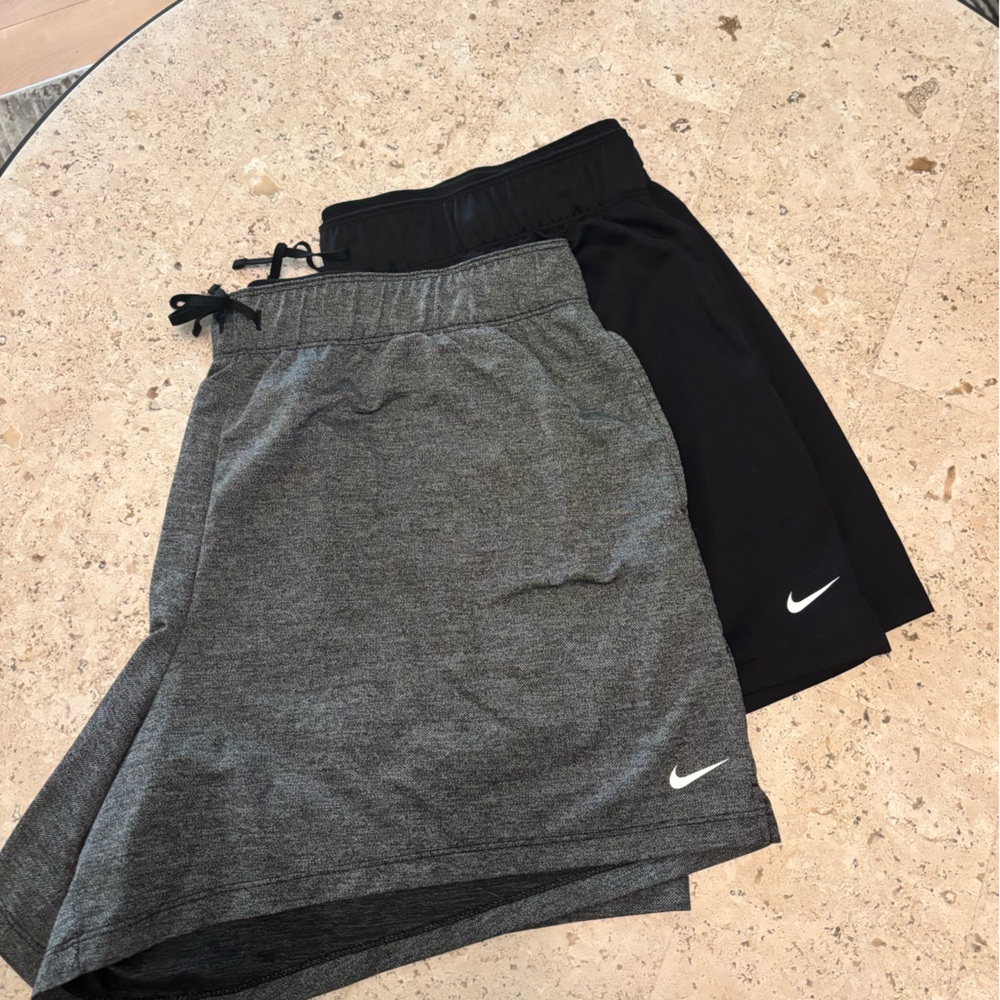 Nike Women’s Attack Black and Gray Dri-FIT Shorts